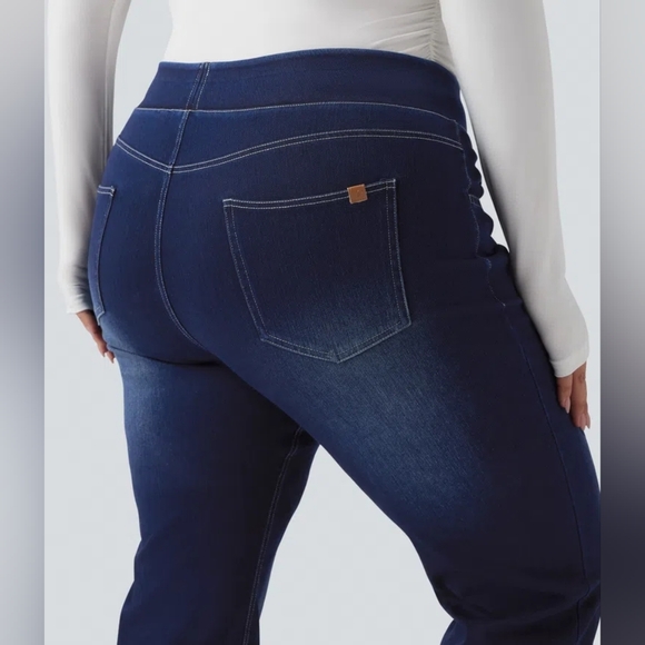 Halara Flex™ High Waisted Pockets Washed Casual Bootcut Plus Size - Picture 7 of 9